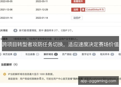 跨项目转型者攻防任务切换，适应速度决定赛场价值